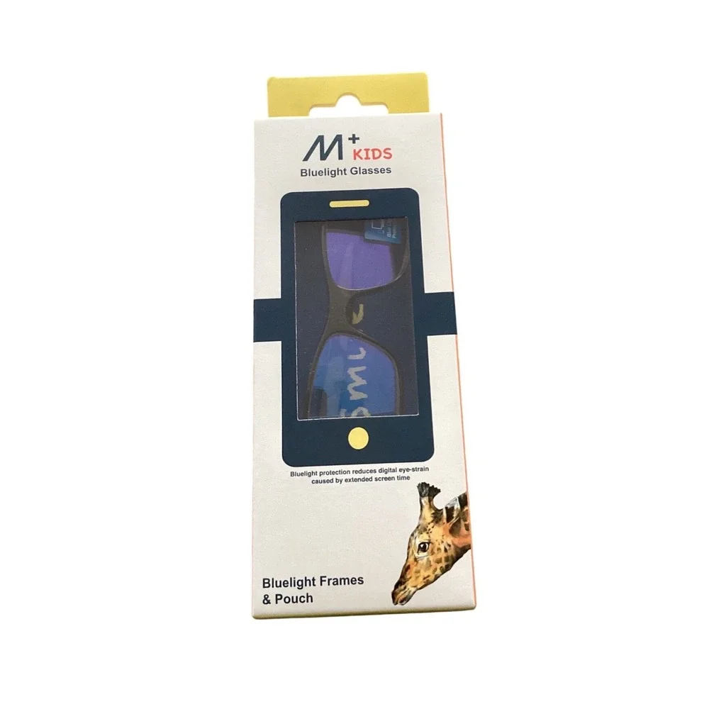 M Kids Blue Light Glasses Pouch No Magnification Scratch UV‎
